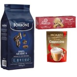 Кофе зерно, печенье и Mokate Cappuccino